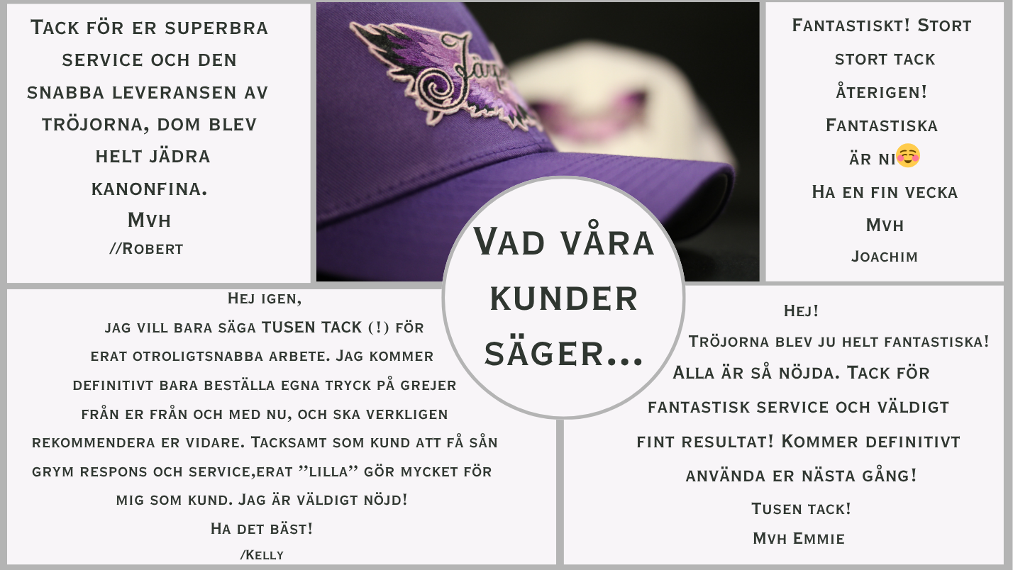 Nöjda kunder Nöjda kunder